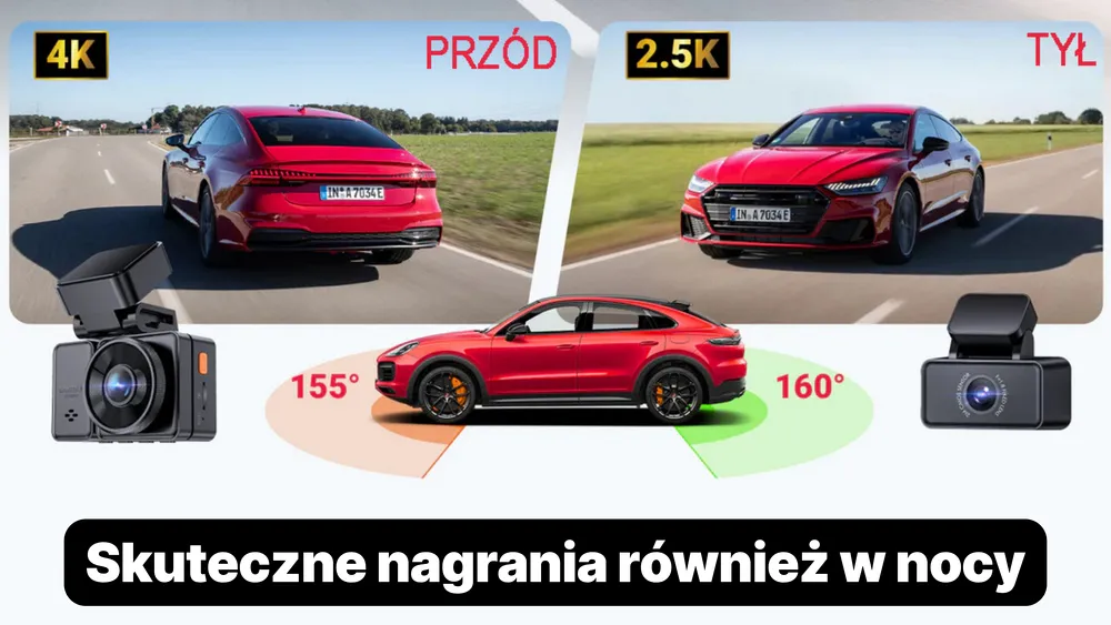 nagrania 4k w kamerze samochodowej vantrue e2 pro